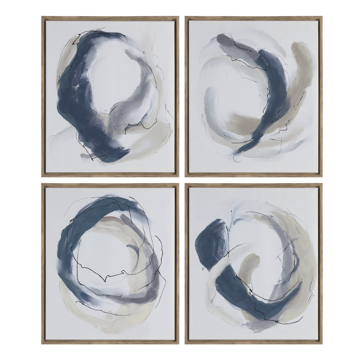 Geneva Navy Blue/Taupe Canvas by Crestview at Eve Furniture