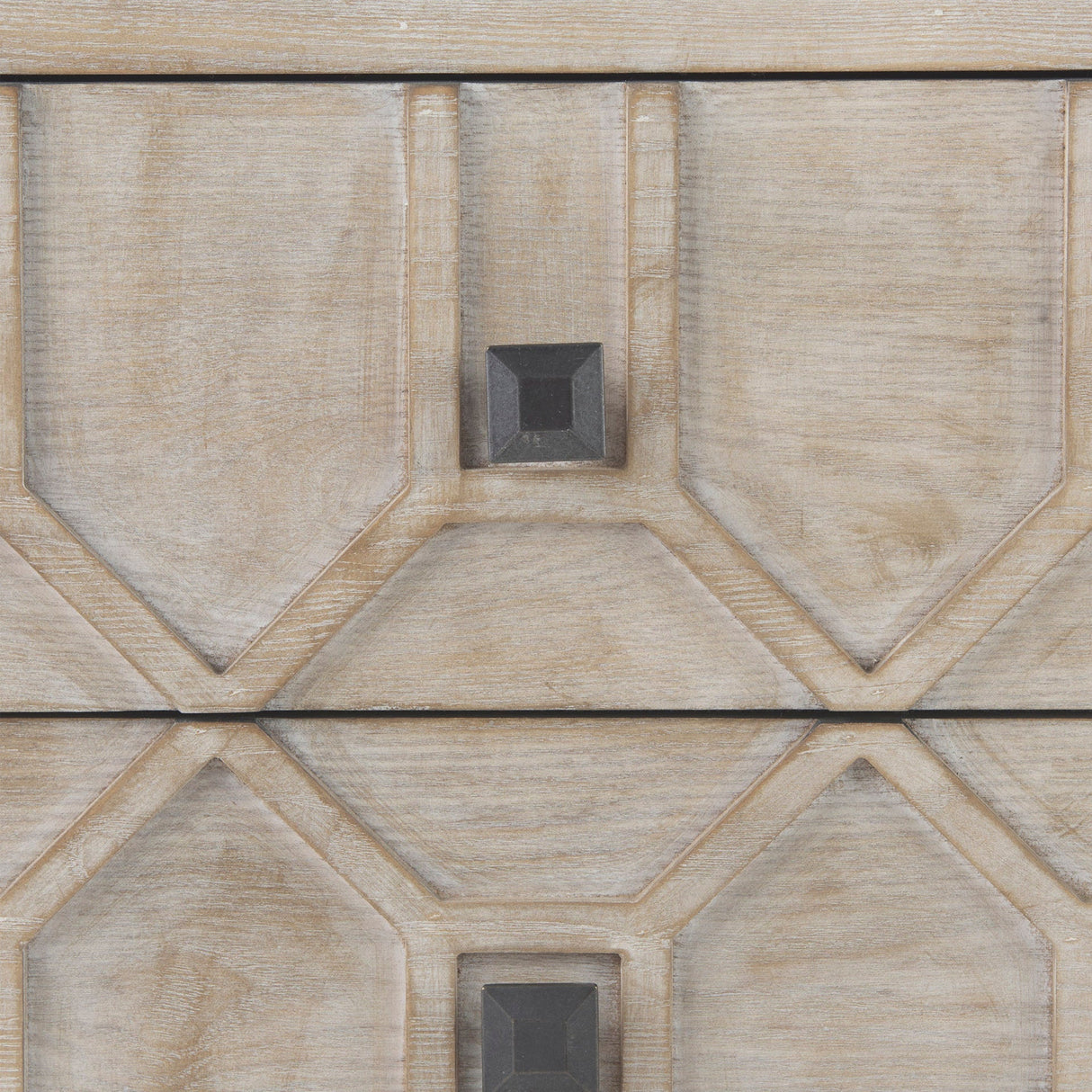 Genevieve I 39L x 16W Light Brown Fir Veneer 3 Drawer Accent Cabinet by Mercana at Eve Furniture