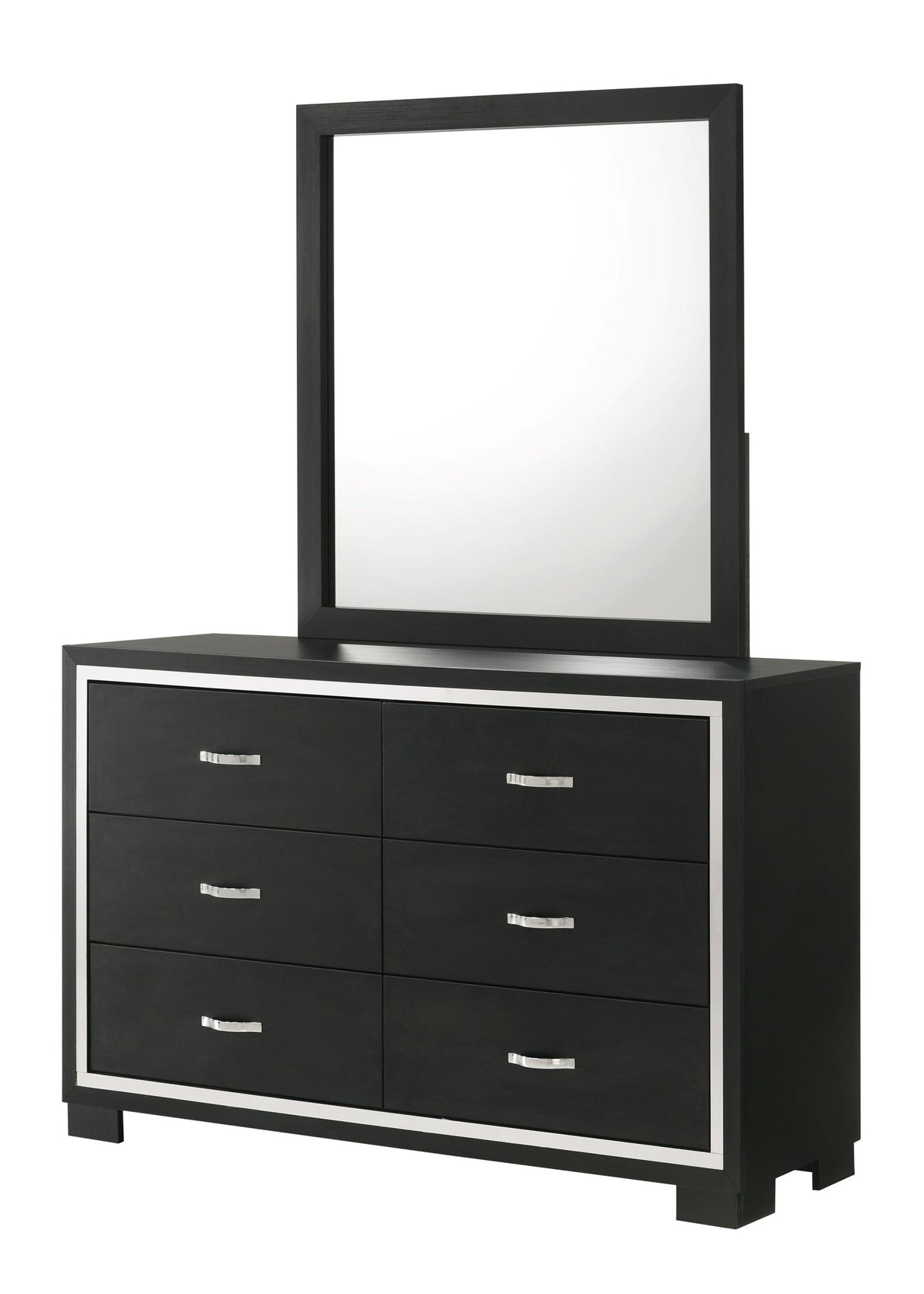 Gennro Black Dresser Mirror by Crown Mark at Eve Furniture