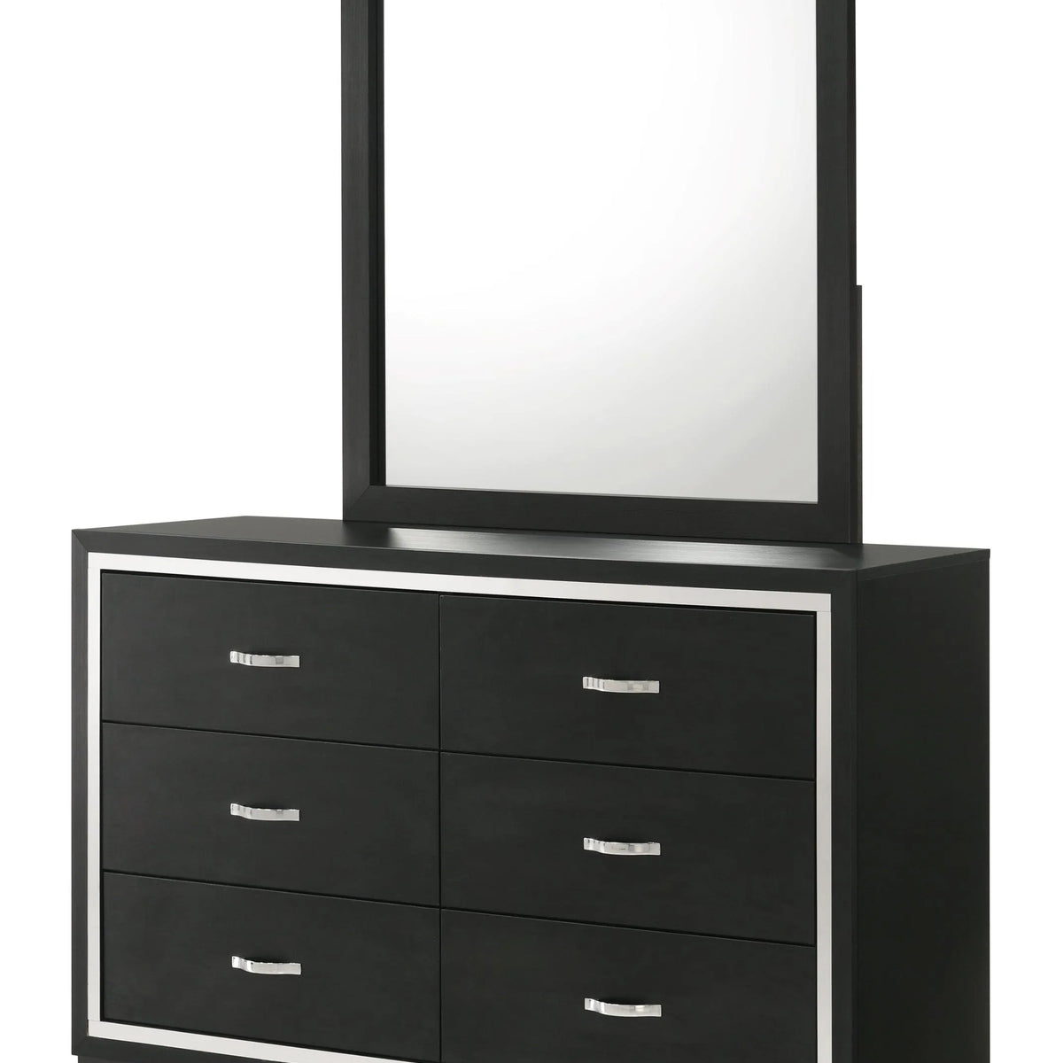 Gennro Black Dresser Mirror