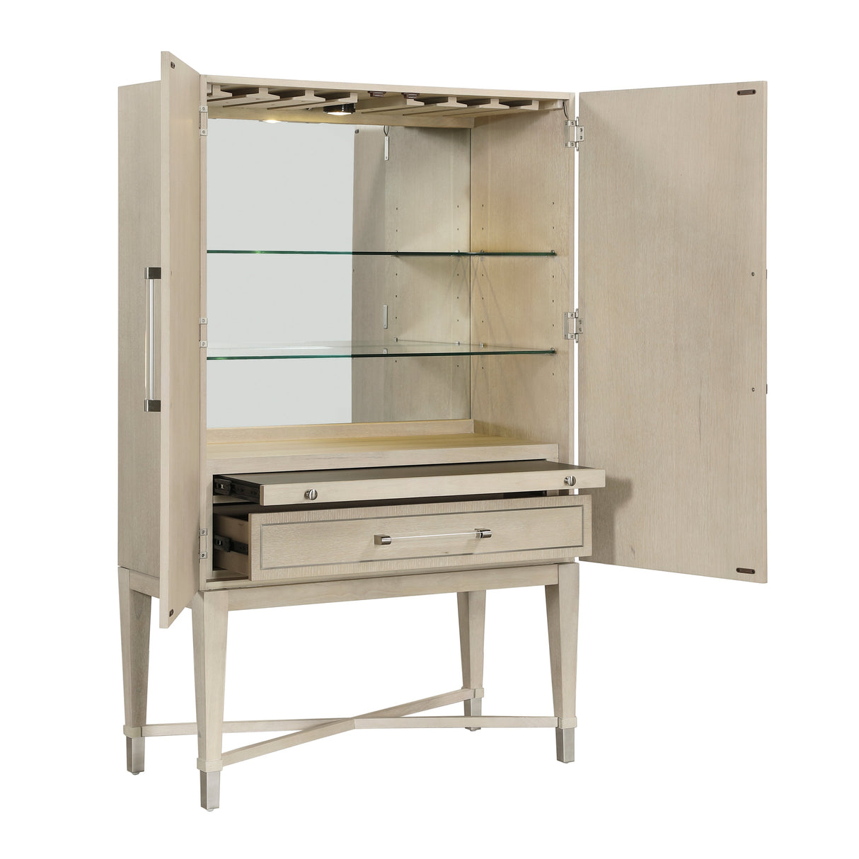 Genoa Light Oak Bar Cabinet by Homelegance at Eve Furniture