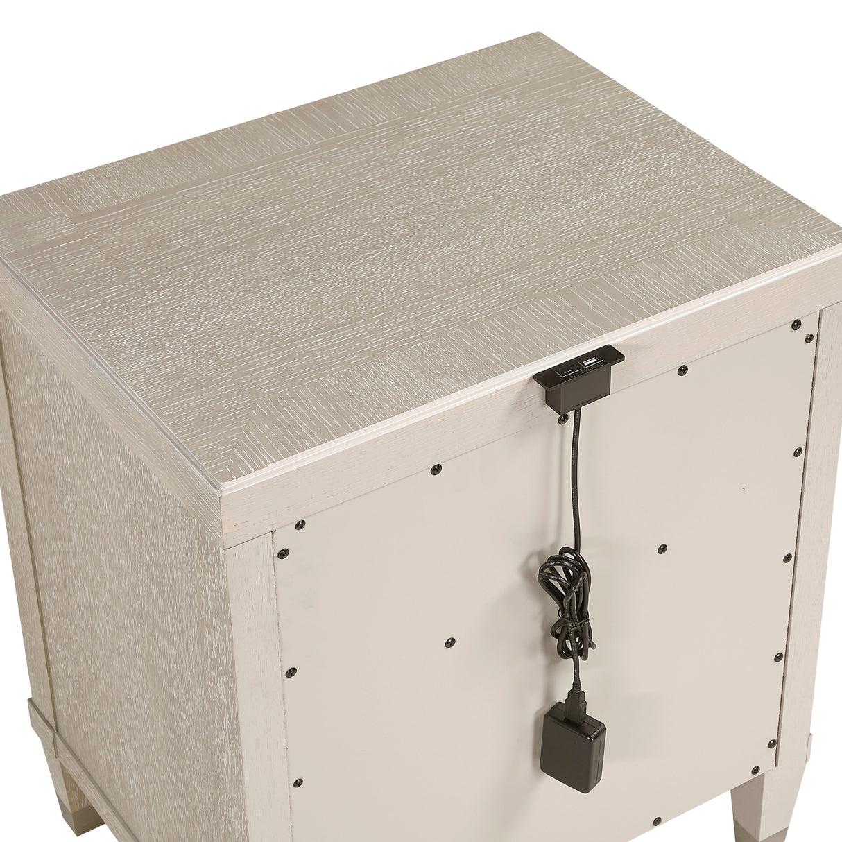 Genoa Light Oak Nightstand by Homelegance at Eve Furniture