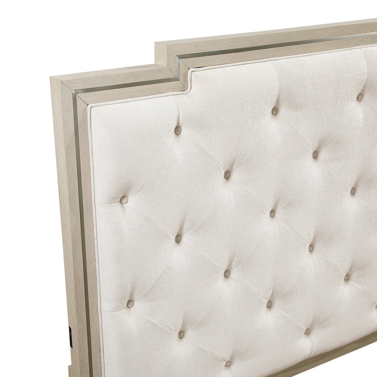 Genoa Light Oak Queen Upholstered Storage Platform Bed by Homelegance at Eve Furniture