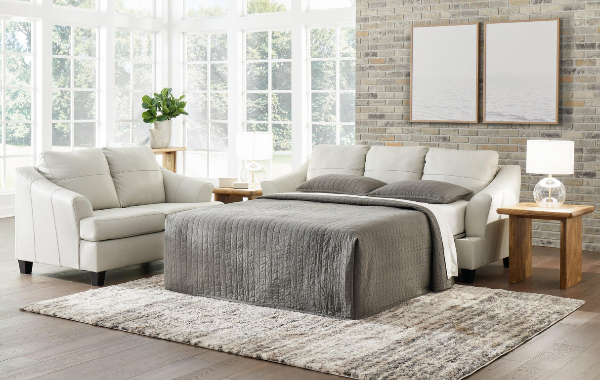 Genoa Coconut Queen Sofa Sleeper by Ashley at Eve Furniture