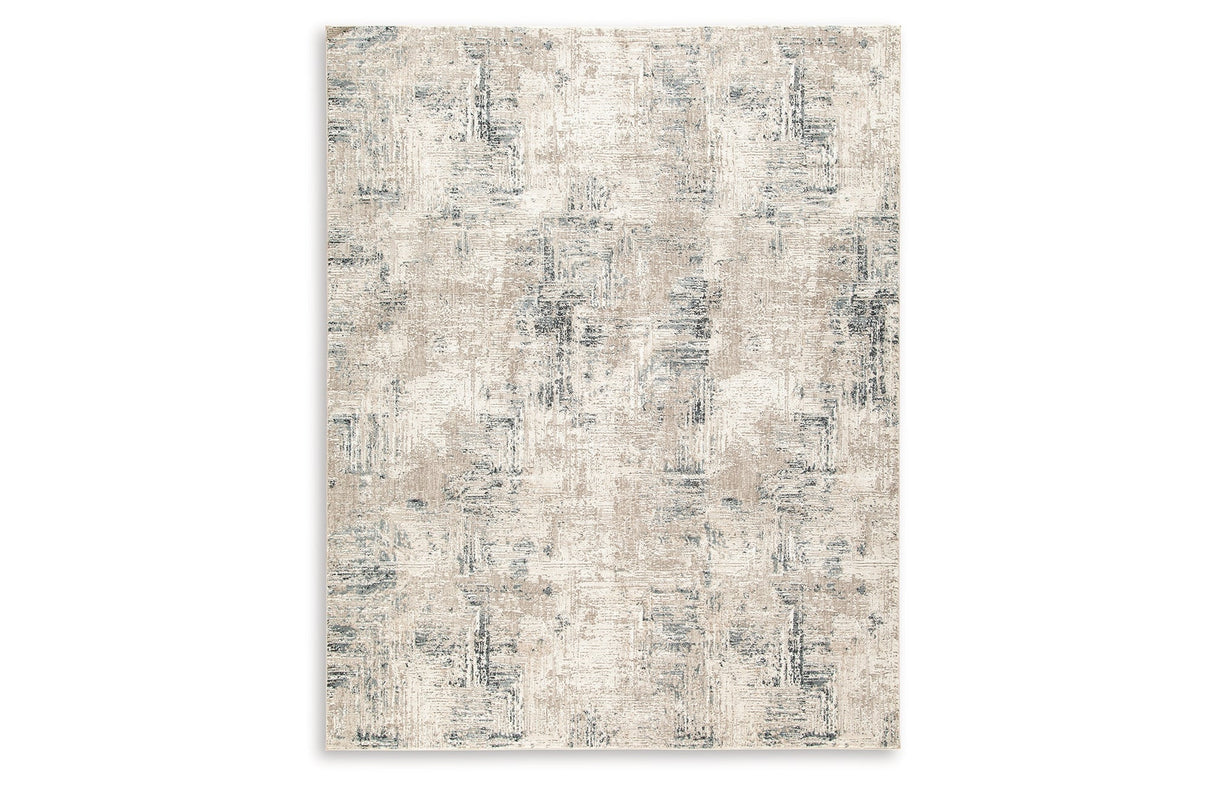 Gentor Blue/Ivory 8' x 10' Rug by Ashley at Eve Furniture