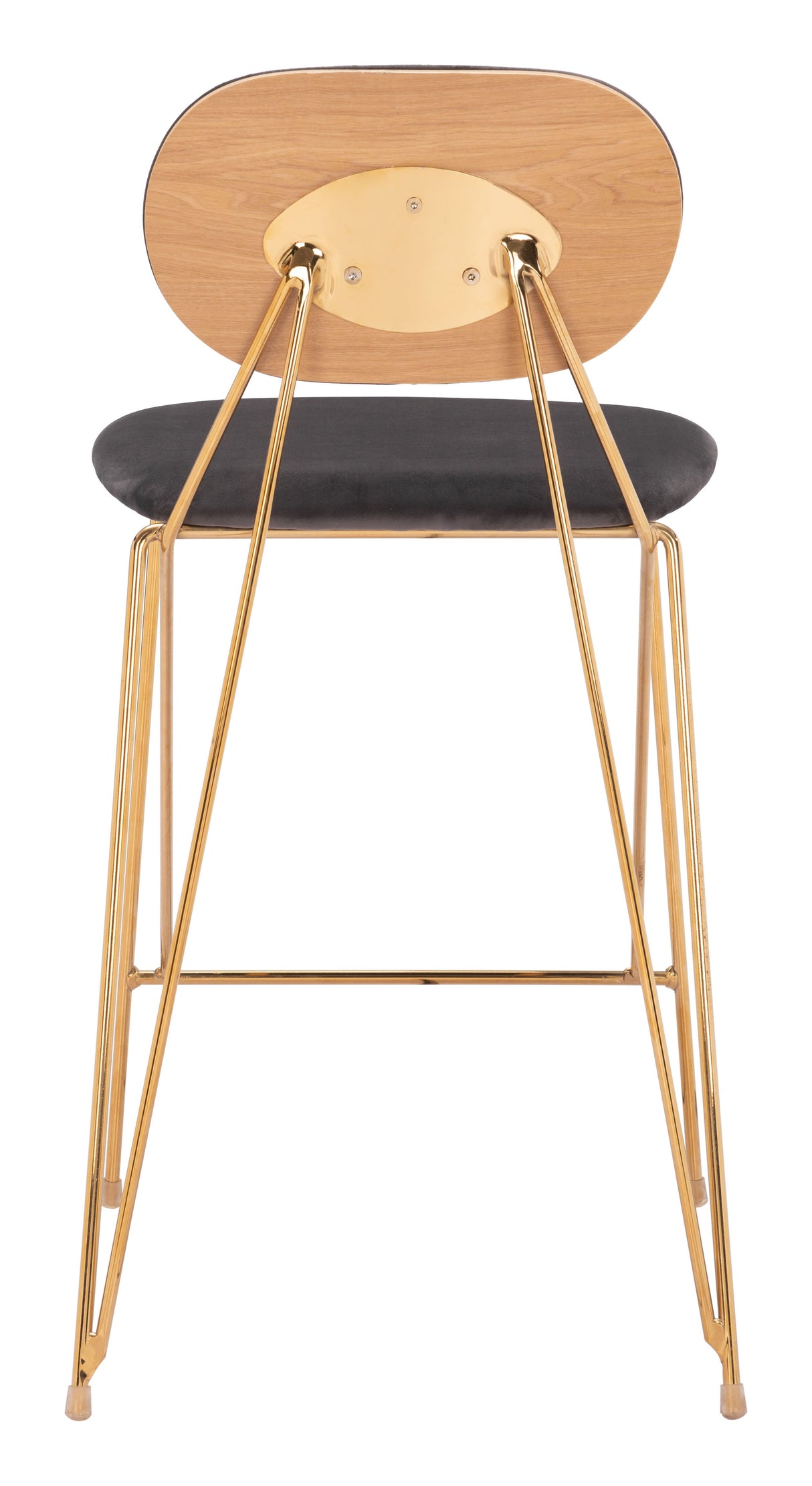 Georges Gray & Gold Counter Stool (Set of 2) by Zuomod at Eve Furniture