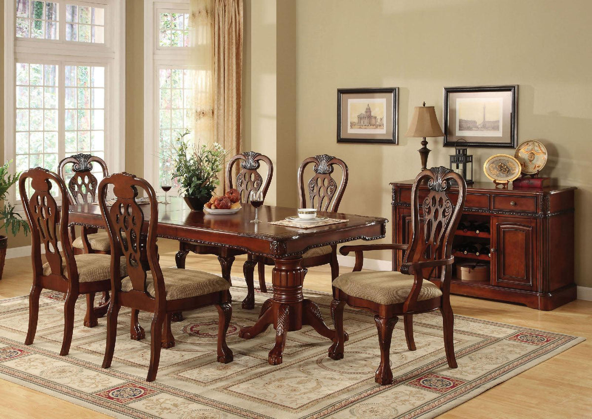 Georgetown Cherry Formal Dining Table by Furniture of America at Eve Furniture