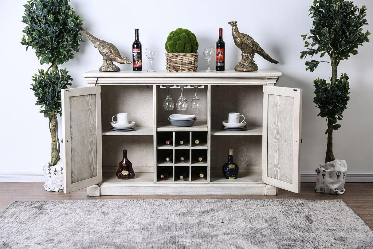 Georgia Antique White Server by Furniture of America at Eve Furniture
