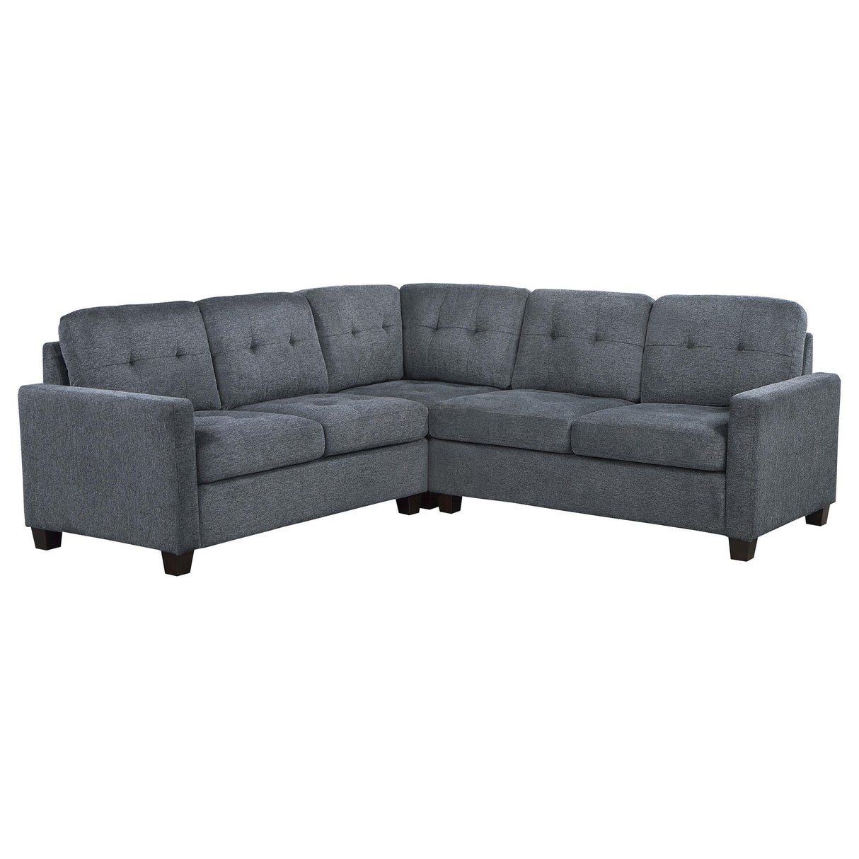 Georgina Steel Gray 3-Piece Sectional Sofa by Coaster at Eve Furniture