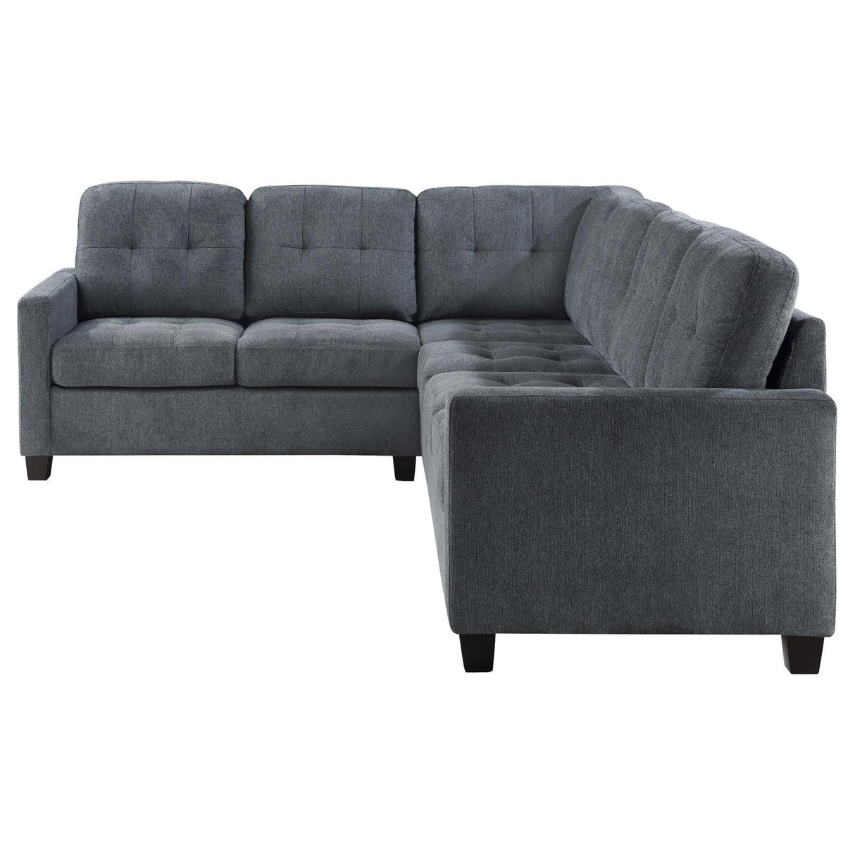 Georgina Steel Grey 4-piece Upholstered Modular Sectional Sofa by Coaster at Eve Furniture