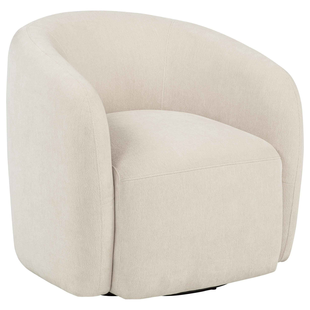 Gerley Beige Chenille Upholstered Swivel Accent Chair by Coaster at Eve Furniture