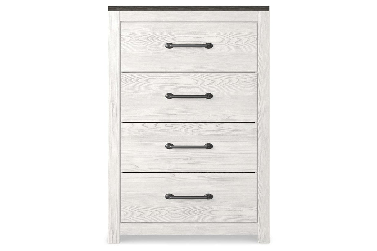 Gerridan White/Gray Chest of Drawers by Ashley at Eve Furniture