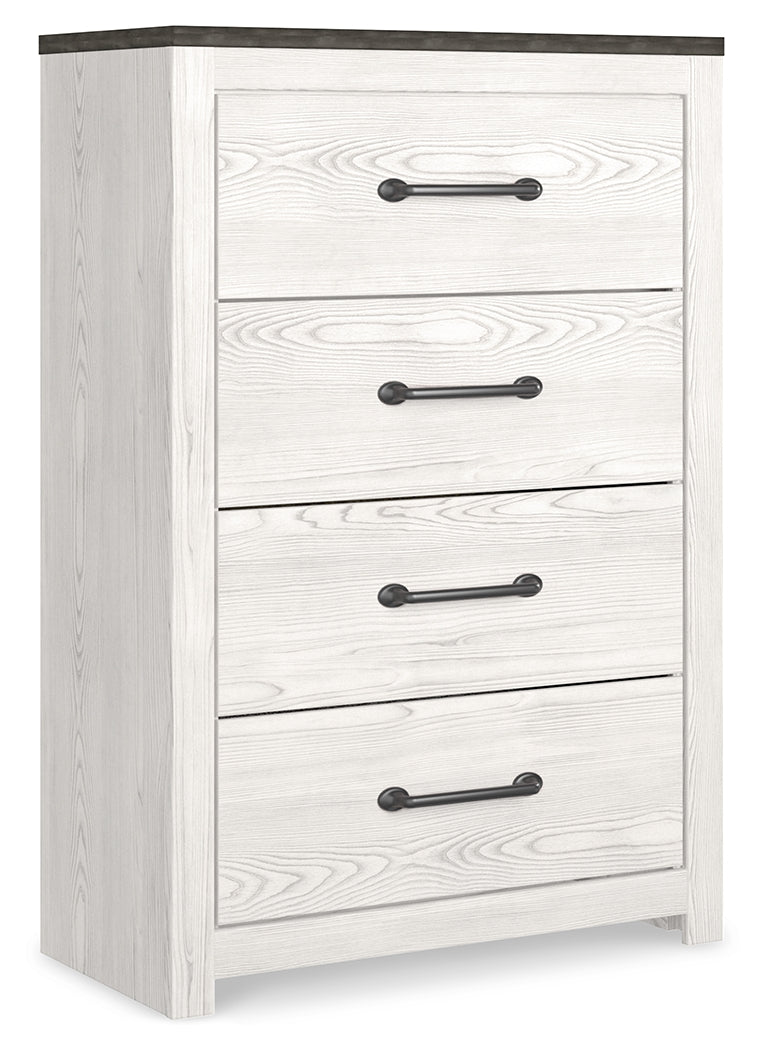 Gerridan White/Gray LED Panel Bedroom Set by Ashley at Eve Furniture
