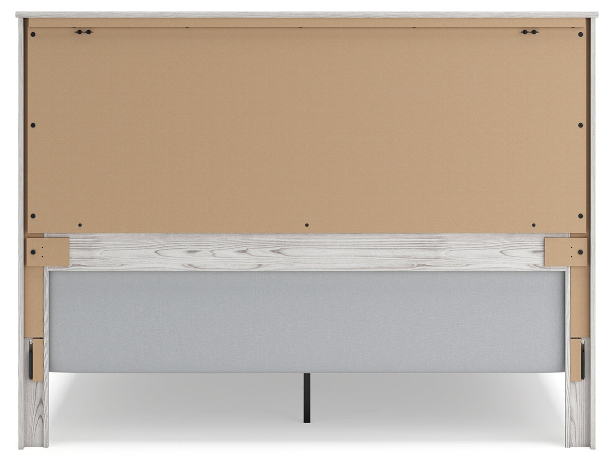 Gerridan White/Gray LED Panel Bedroom Set by Ashley at Eve Furniture
