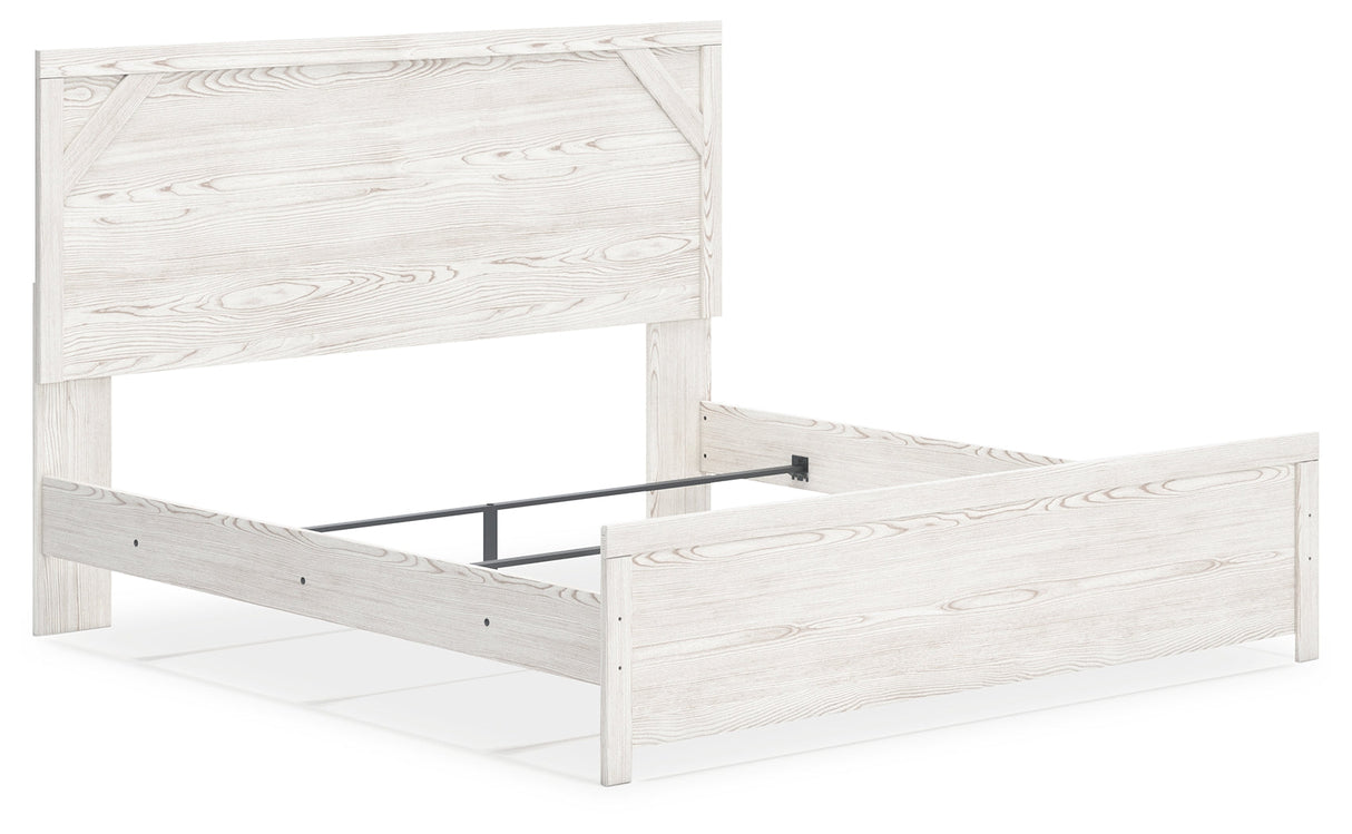 Gerridan White/Gray Panel Bedroom Set by Ashley at Eve Furniture