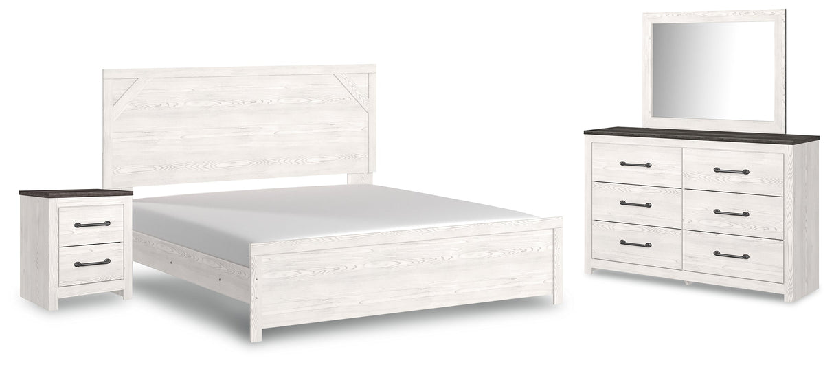 Gerridan White/Gray Panel Bedroom Set by Ashley at Eve Furniture