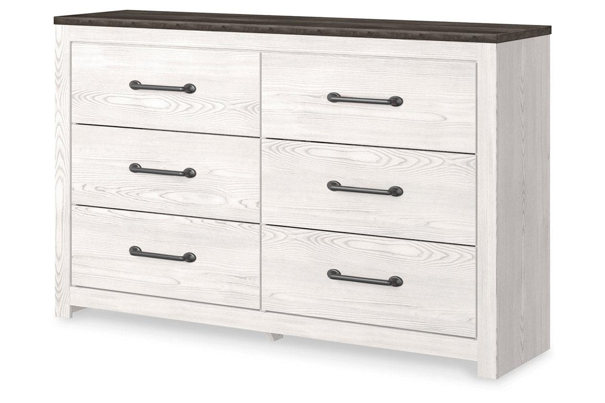 Gerridan White/Gray Dresser by Ashley at Eve Furniture
