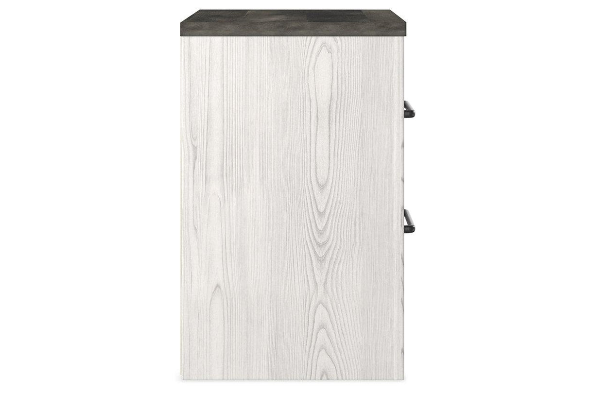 Gerridan White/Gray Nightstand by Ashley at Eve Furniture
