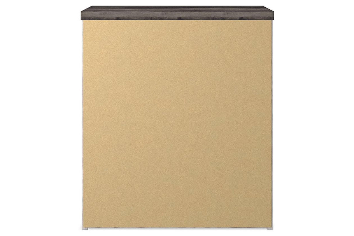 Gerridan White/Gray Nightstand by Ashley at Eve Furniture