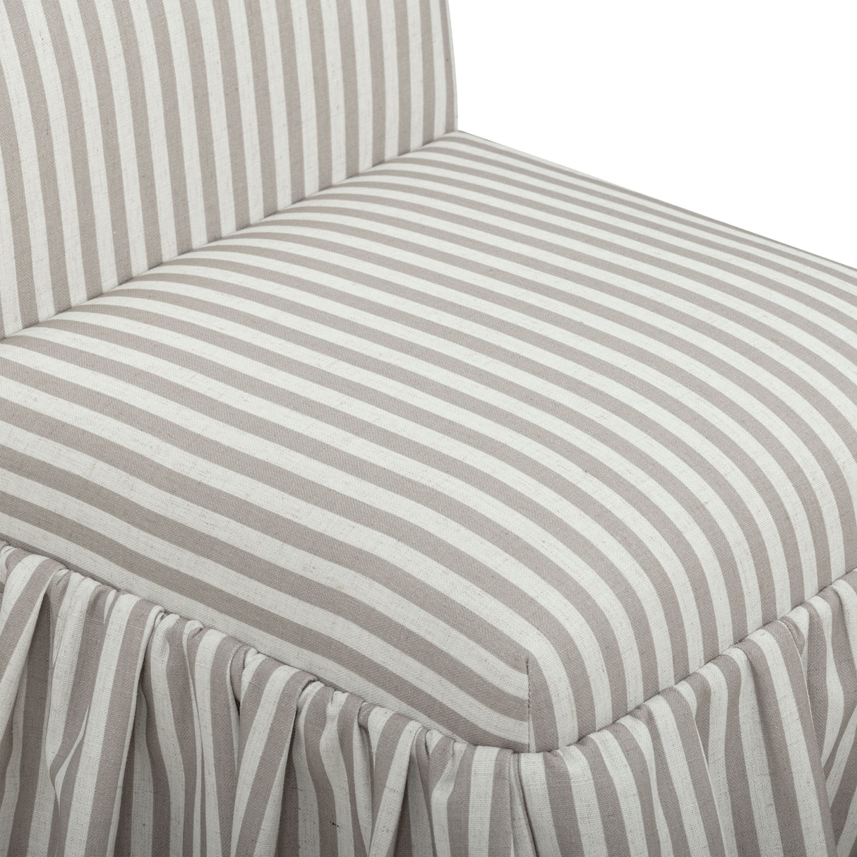 Gertrude Striped Performance Linen Skirted Dining Chair by TOV Furniture at Eve Furniture