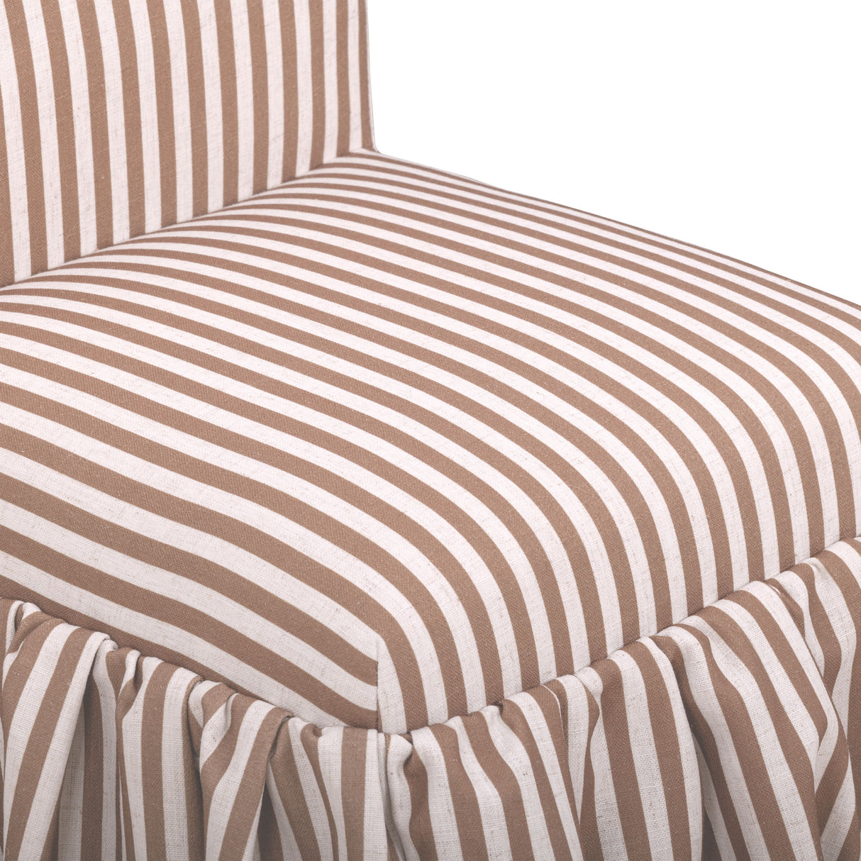 Gertrude Striped Performance Linen Skirted Dining Chair by TOV Furniture at Eve Furniture