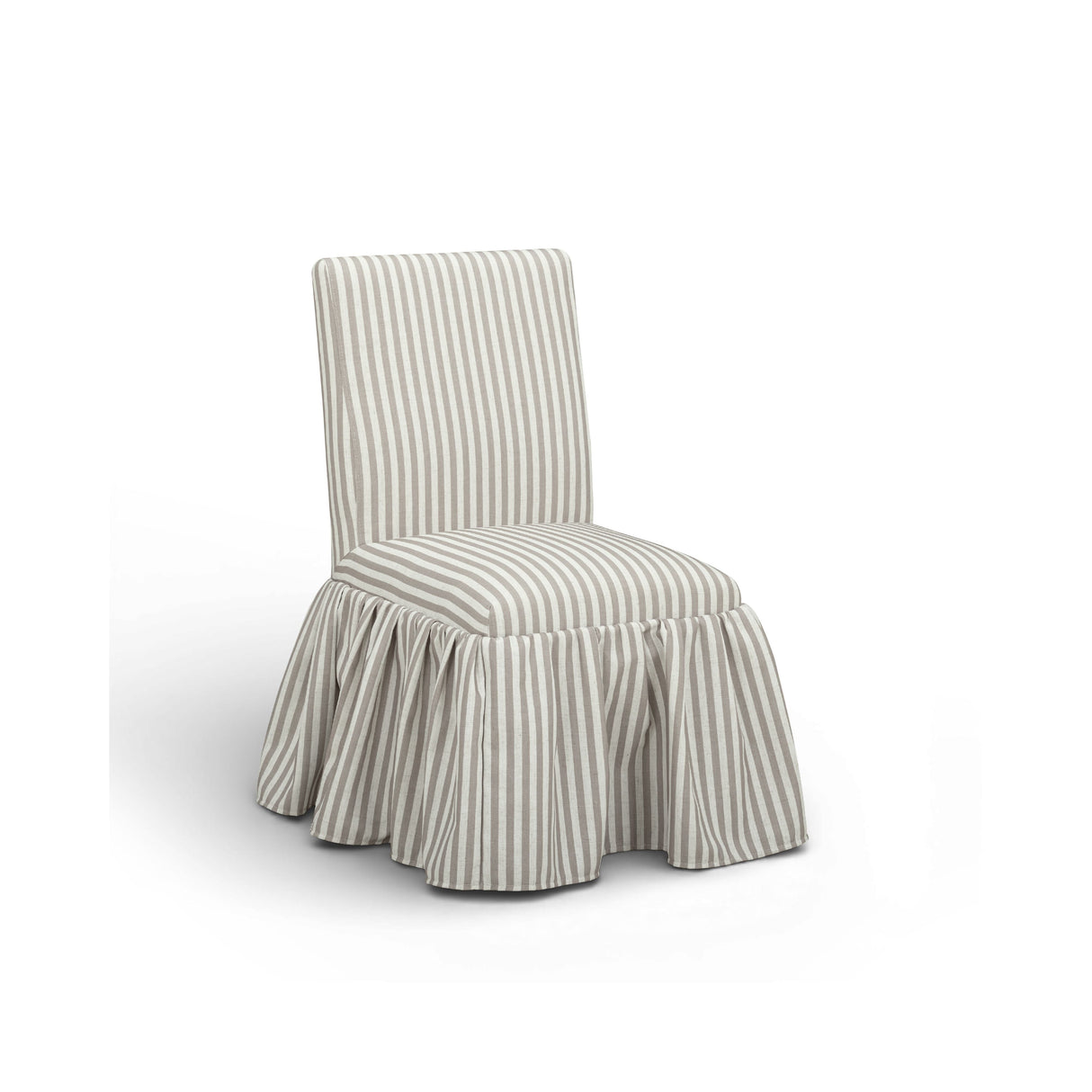 Gertrude Striped Performance Linen Skirted Dining Chair by TOV Furniture at Eve Furniture