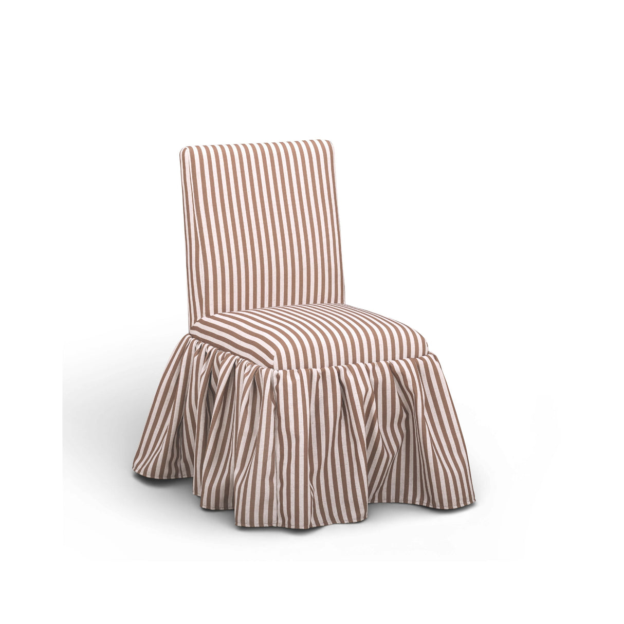 Gertrude Striped Performance Linen Skirted Dining Chair by TOV Furniture at Eve Furniture