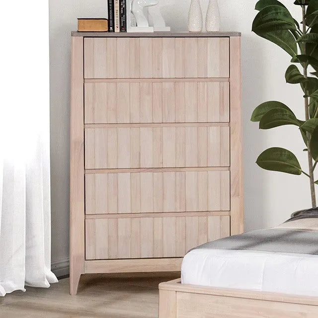 Gervais White Wash 3-Piece Queen Bedroom Set by Furniture of America at Eve Furniture