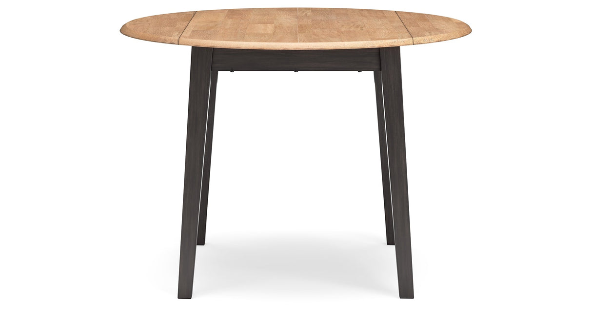 Gesthaven Natural/Brown Dining Table and 2 Chairs by Ashley at Eve Furniture
