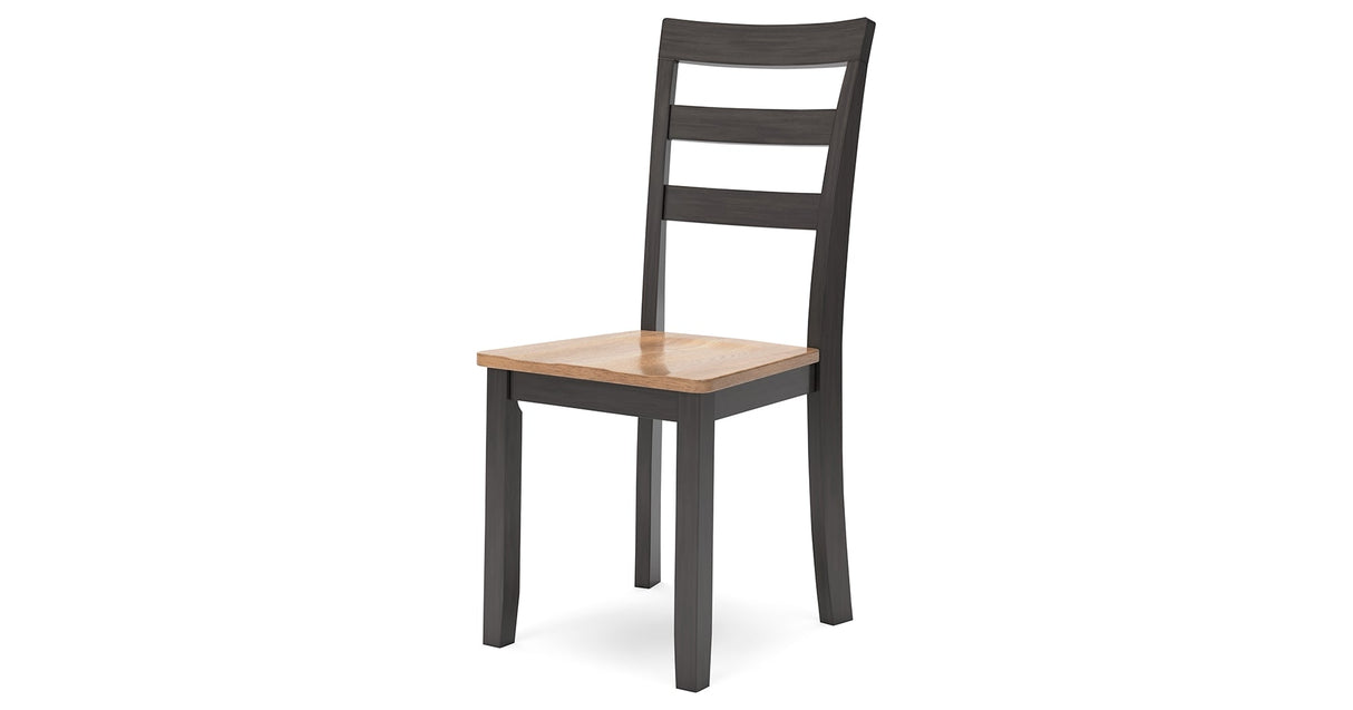Gesthaven Natural/Brown Dining Table and 2 Chairs by Ashley at Eve Furniture
