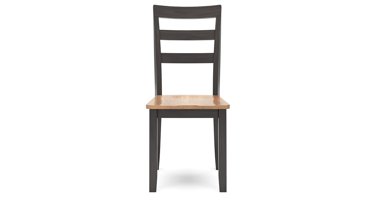 Gesthaven Natural/Brown Dining Table and 2 Chairs by Ashley at Eve Furniture