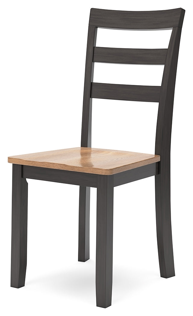 Gesthaven Natural/Brown Dining Table and 2 Chairs by Ashley at Eve Furniture