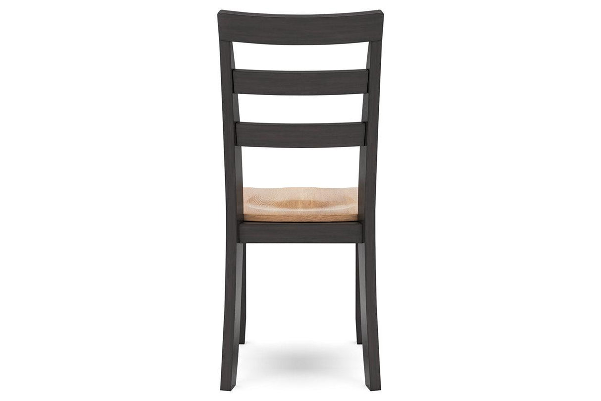 Gesthaven Natural/Brown Dining Table and 2 Chairs by Ashley at Eve Furniture