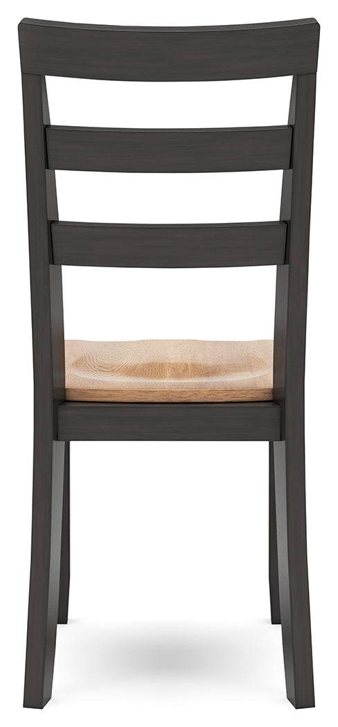 Gesthaven Natural/Brown Dining Table and 4 Chairs by Ashley at Eve Furniture