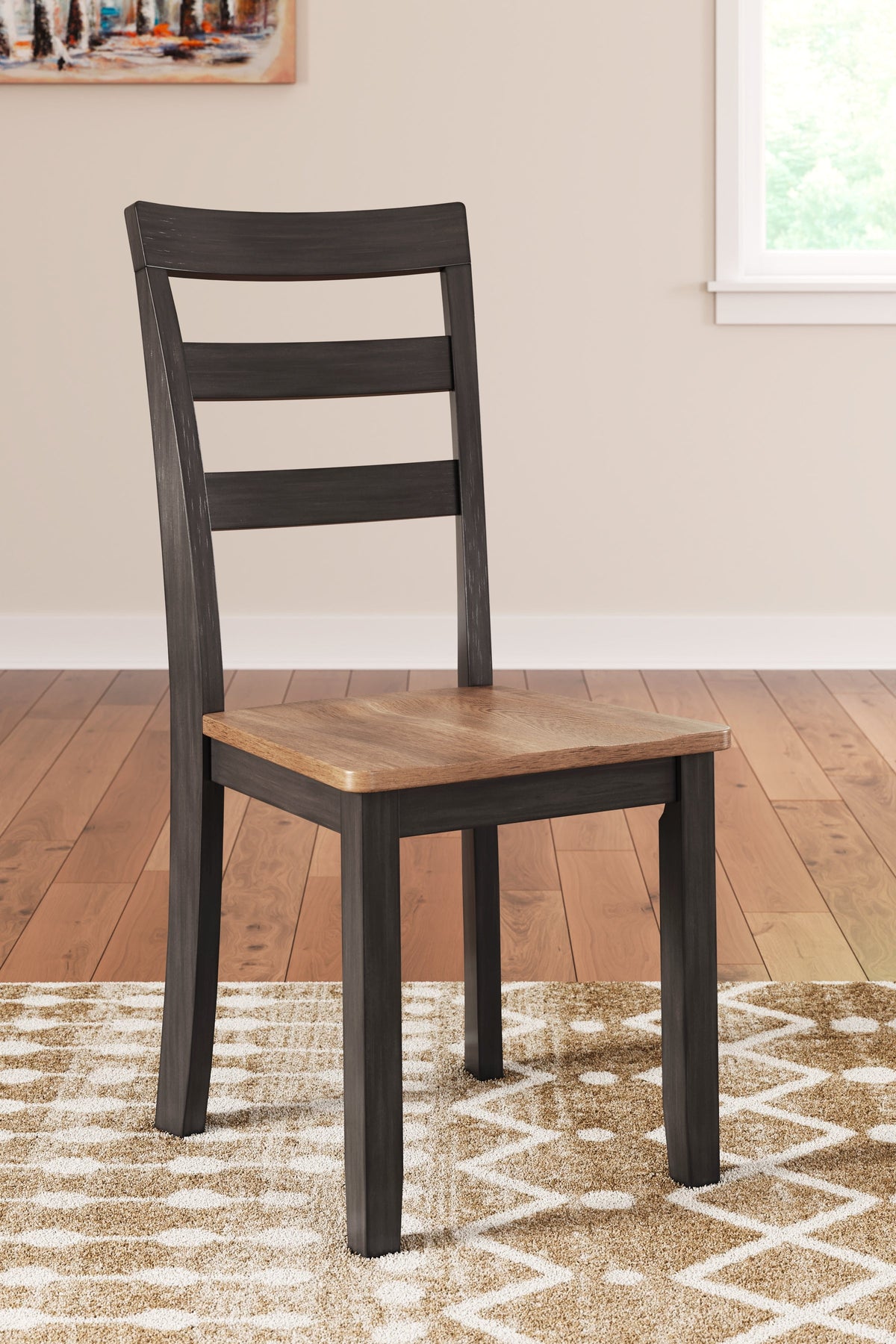 Gesthaven Natural/Brown Dining Table and 4 Chairs by Ashley at Eve Furniture