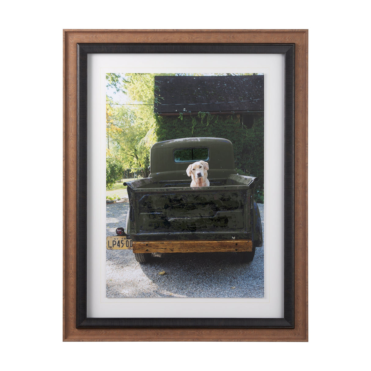 Get Out of Dodge Hunter Green by Mercana a Hand Embellished Framed Photo Art Print Matted under Glas by Mercana at Eve Furniture