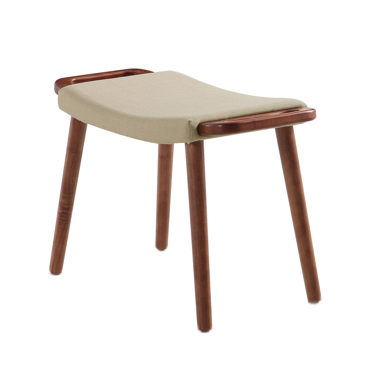 Geta Ottoman in Barley and Antique Walnut by Manhattan Comfort at Eve Furniture