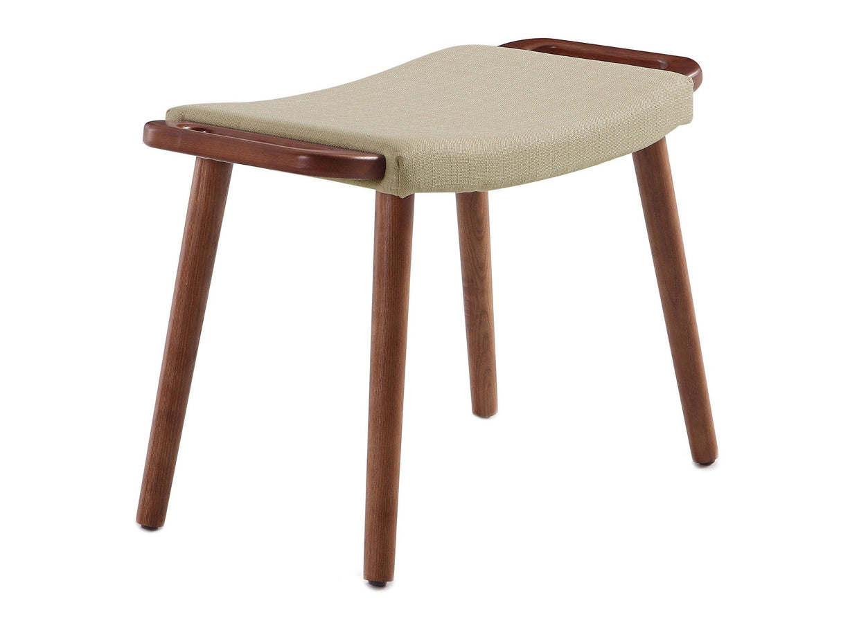 Geta Ottoman in Barley and Antique Walnut by Manhattan Comfort at Eve Furniture