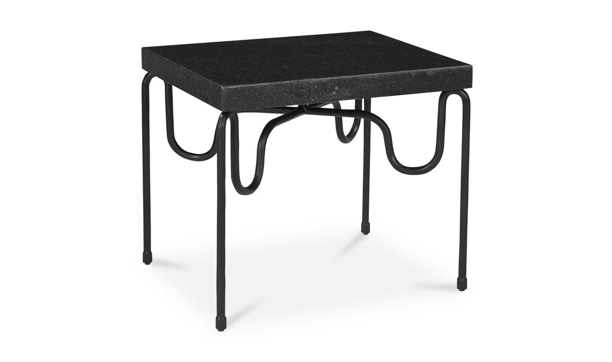 Getty Side Table Black Granite by Moe's Home at Eve Furniture