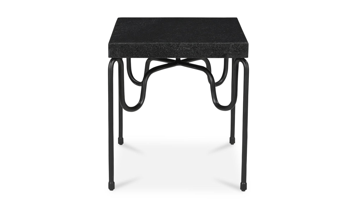 Getty Side Table Black Granite by Moe's Home at Eve Furniture