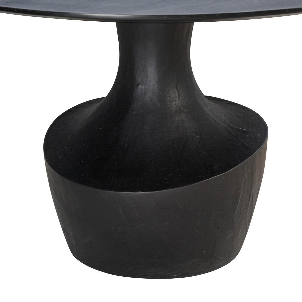 Gevra Black Acacia & Faux Plaster 54" Round Dining Table by TOV Furniture at Eve Furniture