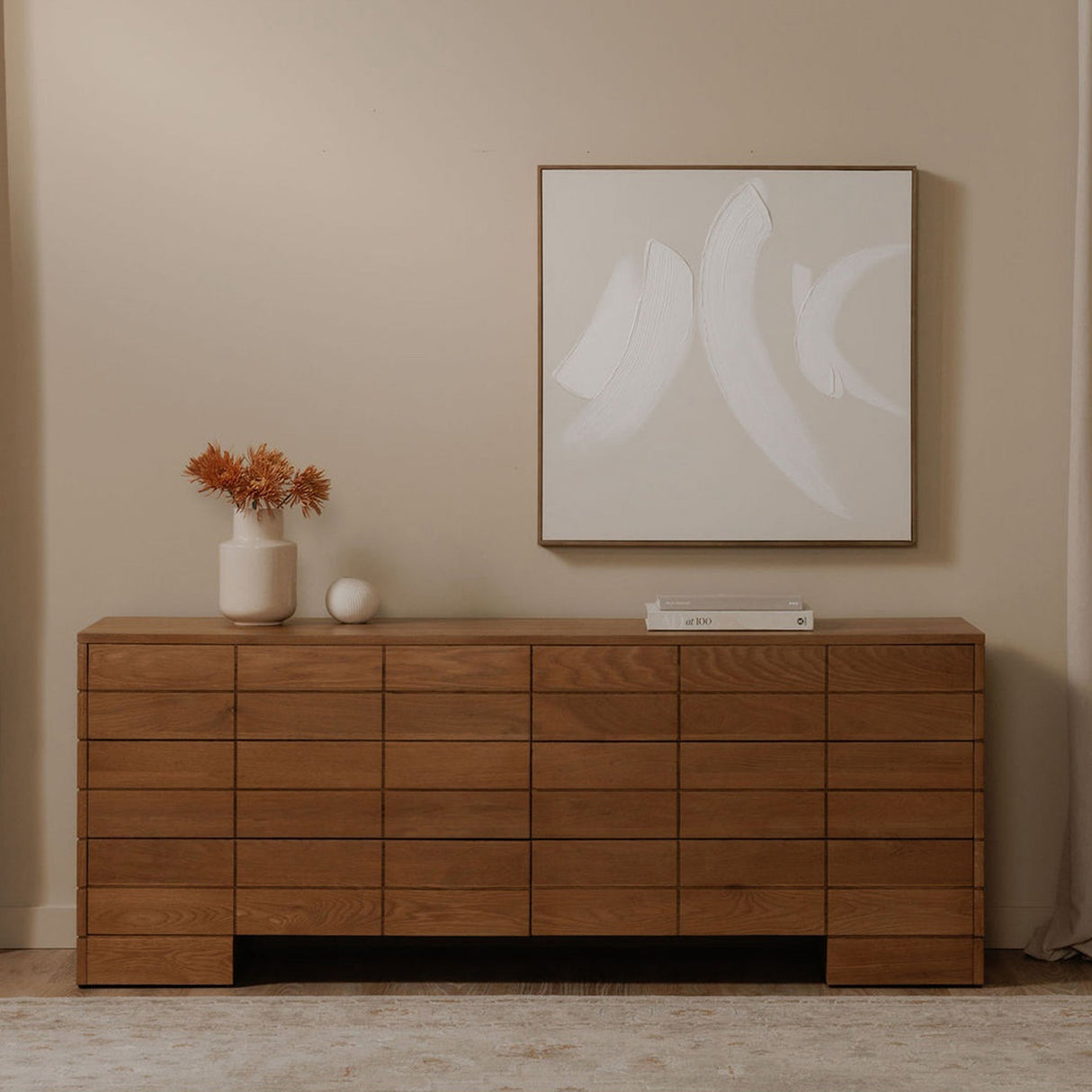 Gia Brown 6 Drawer Dresser by MOES at Eve Furniture
