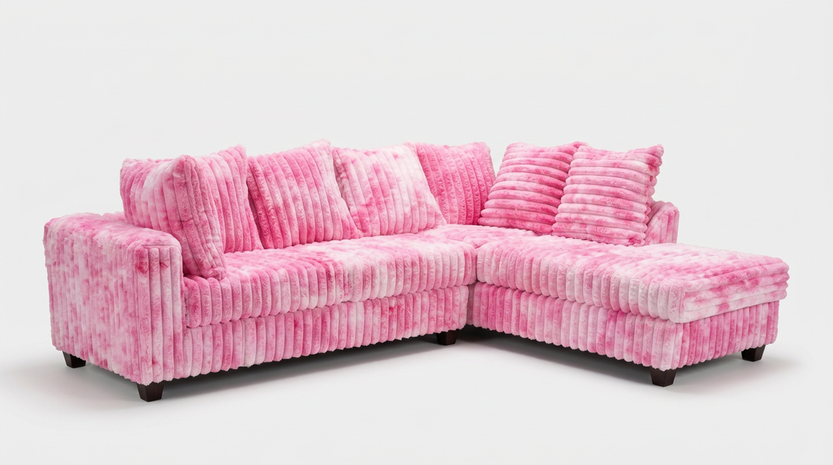 Gia II Two Tone Pink RAF Sectional