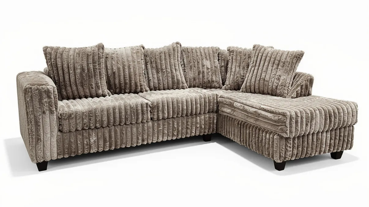 Gia Mocha Arm Facing (RAF) Sectional by New Era Innovations at Eve Furniture