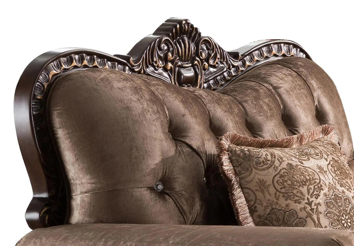 Giana Traditional Cherry Wood Finish Living Room Set by Cosmos Furniture at Eve Furniture