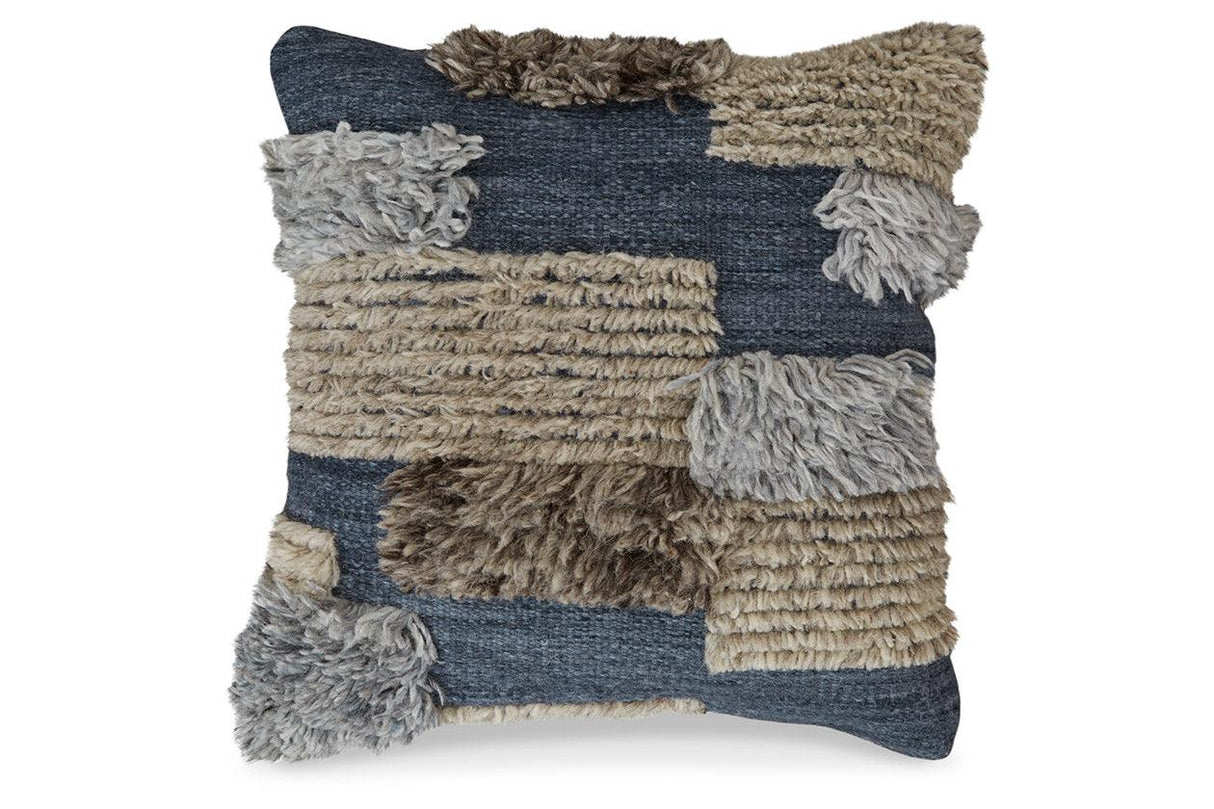 Gibbend Blue/Gray/White Pillow by Ashley at Eve Furniture