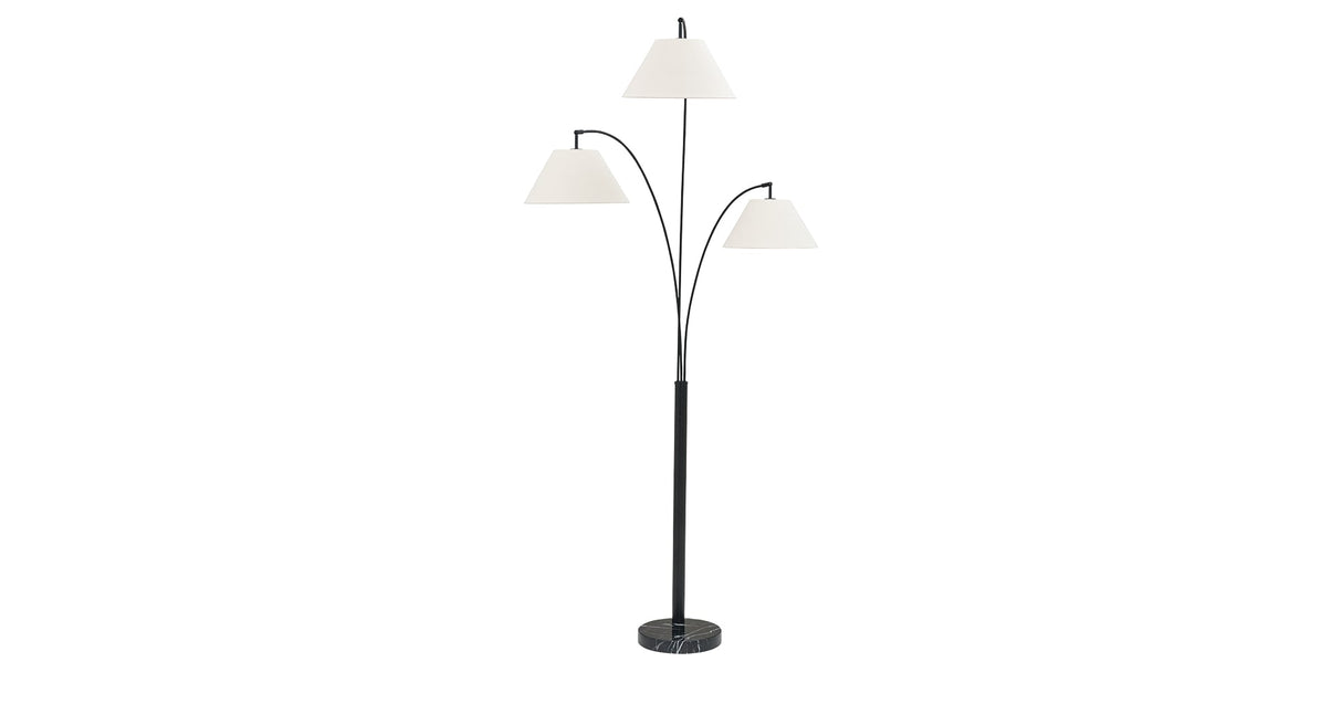 Gibbswellner Black Arc Lamp by Ashley at Eve Furniture