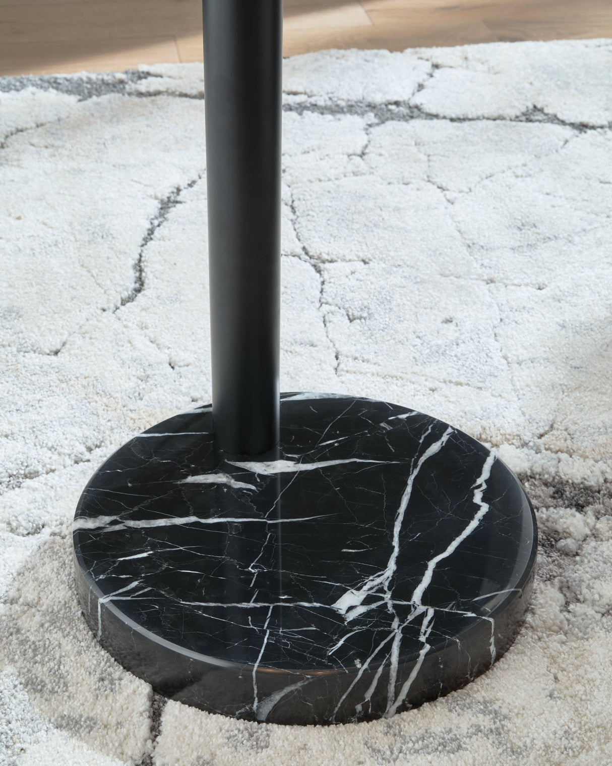 Gibbswellner Black Arc Lamp by Ashley at Eve Furniture