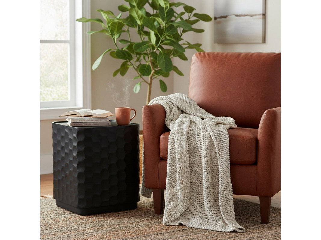 Gibson Black End Table by Crestview at Eve Furniture
