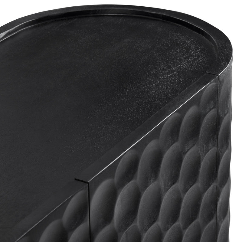 Gibson Black Four-Door Sideboard by Crestview at Eve Furniture